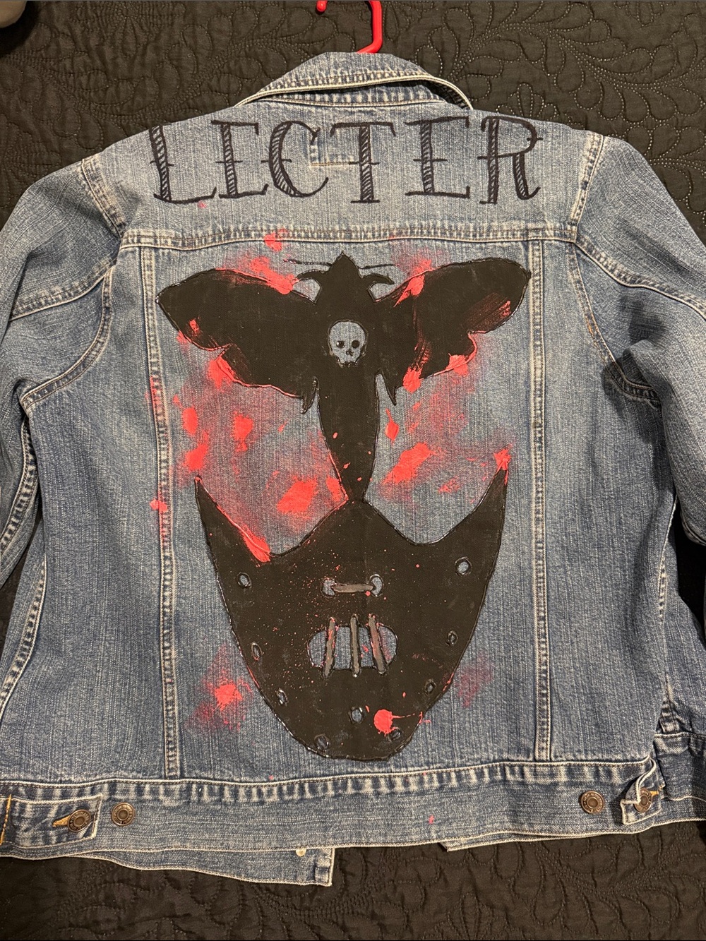 Painted denim jacket